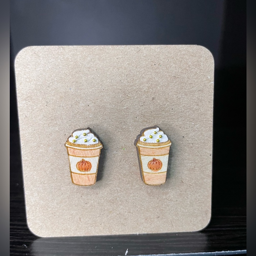 Pumpkin Spice Latte Earrings
